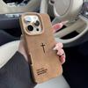 Простые Элементы Подходят Для Чехла Телефона iPhone 17 16 Pro 16 PLUS 16 Pro Max 15 14 13 12 11 XS MAX XR Текстурированная Крышка из Искусственной Кожи