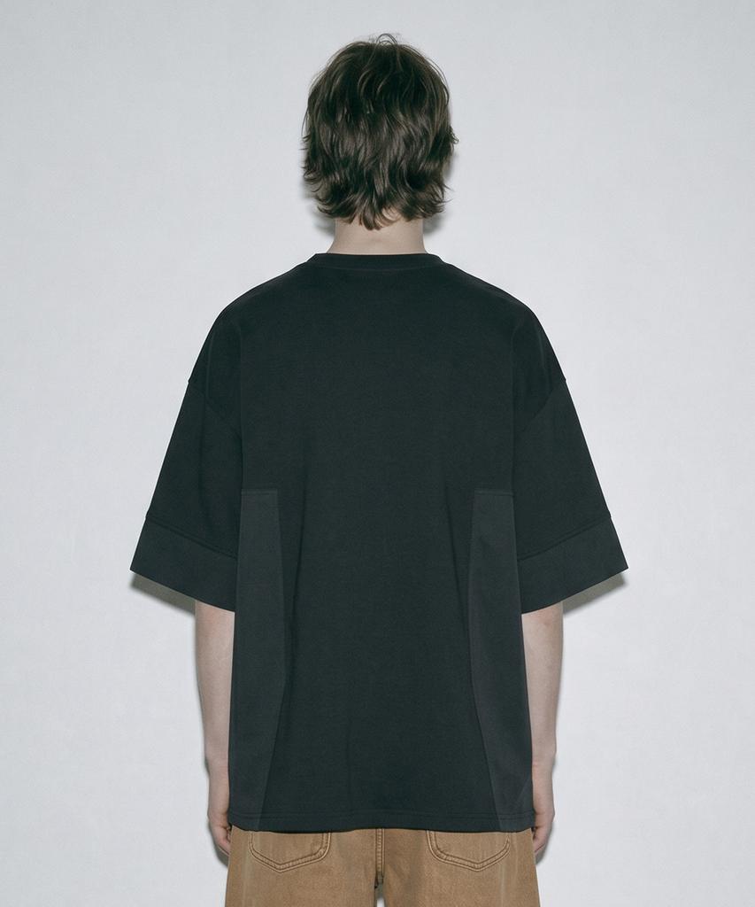 ZENSAI Multi-Woven Patch T-Shirt Black
