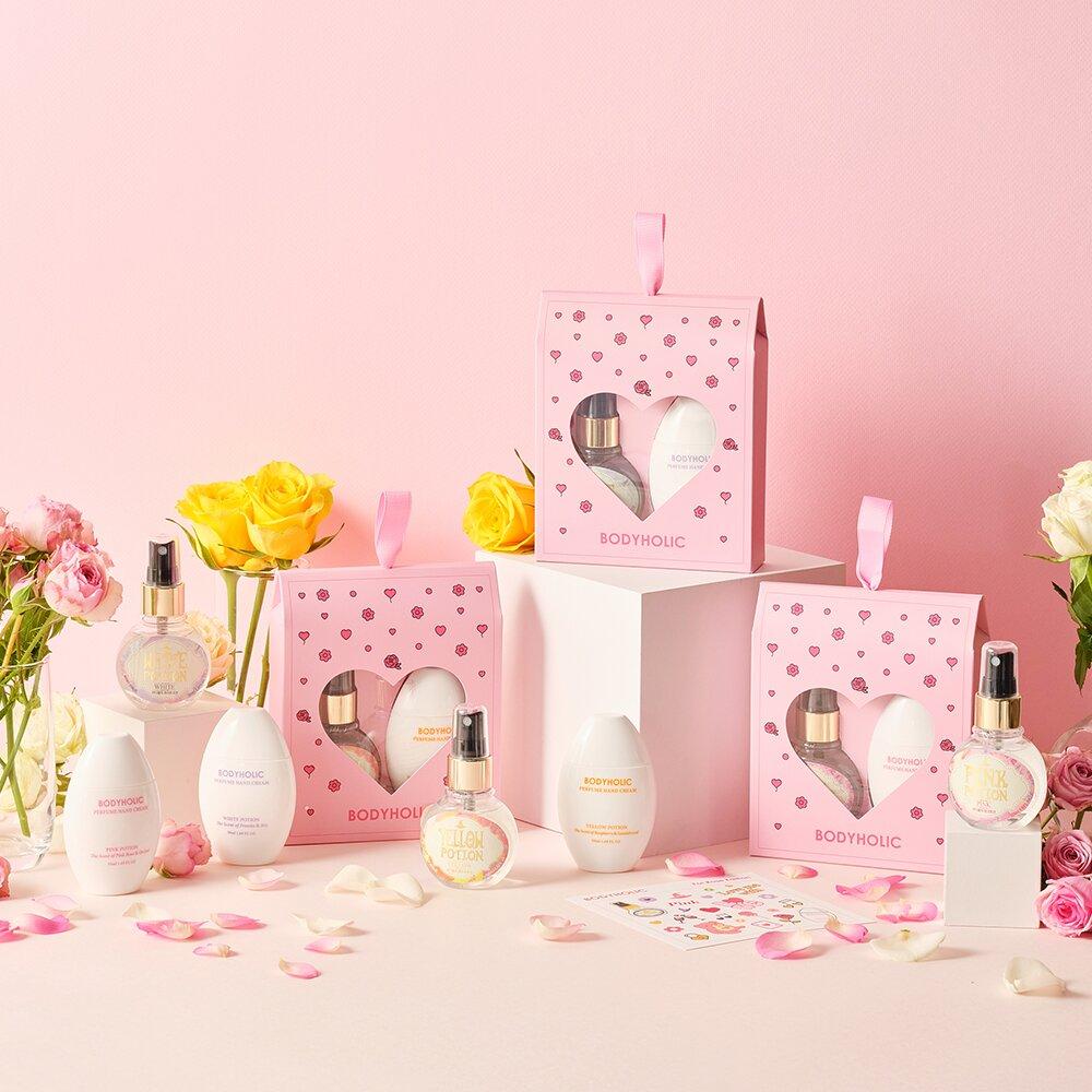 BODY HOLIC Potion Мист для тела и парфюмерный крем для рук White Rose Edition Выберите 1 из 3 вариантов (Спрей для тела + парфюмерный крем для рук)