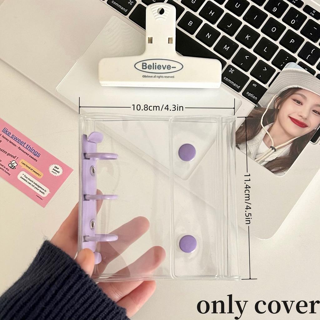 Мини прозрачный ПВХ папка-альбом Po Kpop держатель для карточек girl милый idol книга для коллекционирования карточек переплетная машина канцелярские товары качество