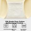 Dushiliren [Class A Baby Cotton] Women's Underwear, Pure Cotton 10A Antibacterial Mid-Rise Seamless Non-Wedgie Women's Triangle Panties