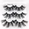 Thick Long Dramatic Handmade 3D Soft Mink Hair Eyelashes Extension 25mm Lashes False Eyelashes