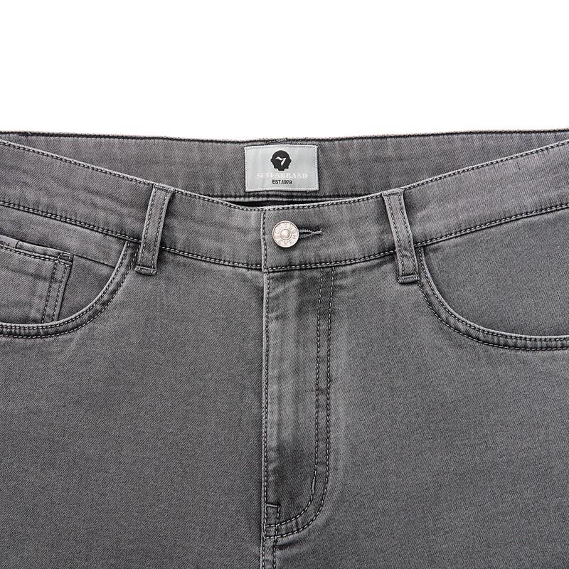 Мужские джинсы прямого кроя из выстиранного денима Septwolves