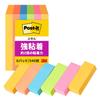 3M Яркие Неоновые Листы 75 x 90 x 6 Стикеры Post-it, Клейкие, Тонкие, Цветные, 25 мм, Блоки, 500-6SSAN-AM