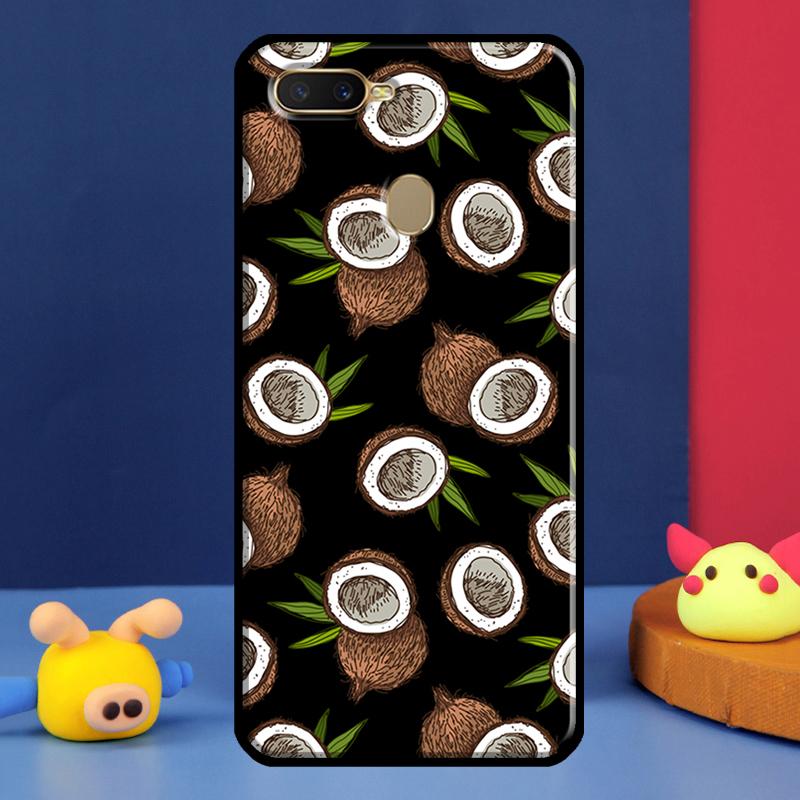 Летний Фруктово-Кокосовый Чехол Для Oppo A98 A78 A58 A15 A16 A17 A5 A9 A91 A52 A72 A76 A96 A74 A94 A54 S A57 A77 Чехол