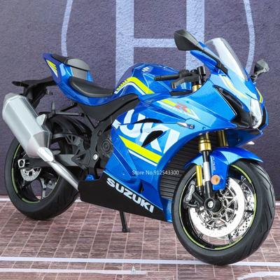 1:Масштаб 1:9 SUZUKI GSX-1000R Модель мотоцикла Игрушечный автомобиль Сплав Литье под давлением Колеса Амортизация Модели Моторы Игрушки Подарки для детей Мальчиков