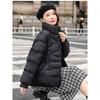 Стильная и утягивающая куртка из хлопкового пуха для миниатюрных женщин, легкая и теплая, воротник-стойка