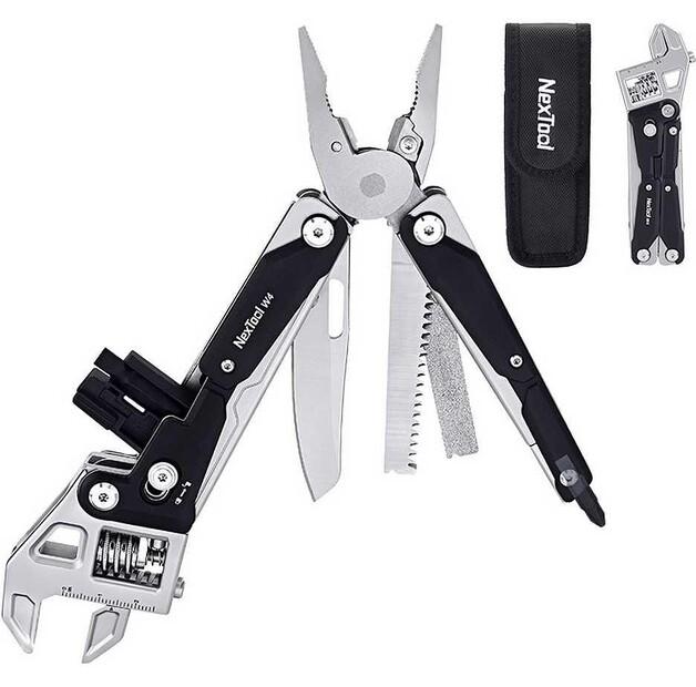 Мультитул NexTool W4 11 в 1 с ключом французского типа