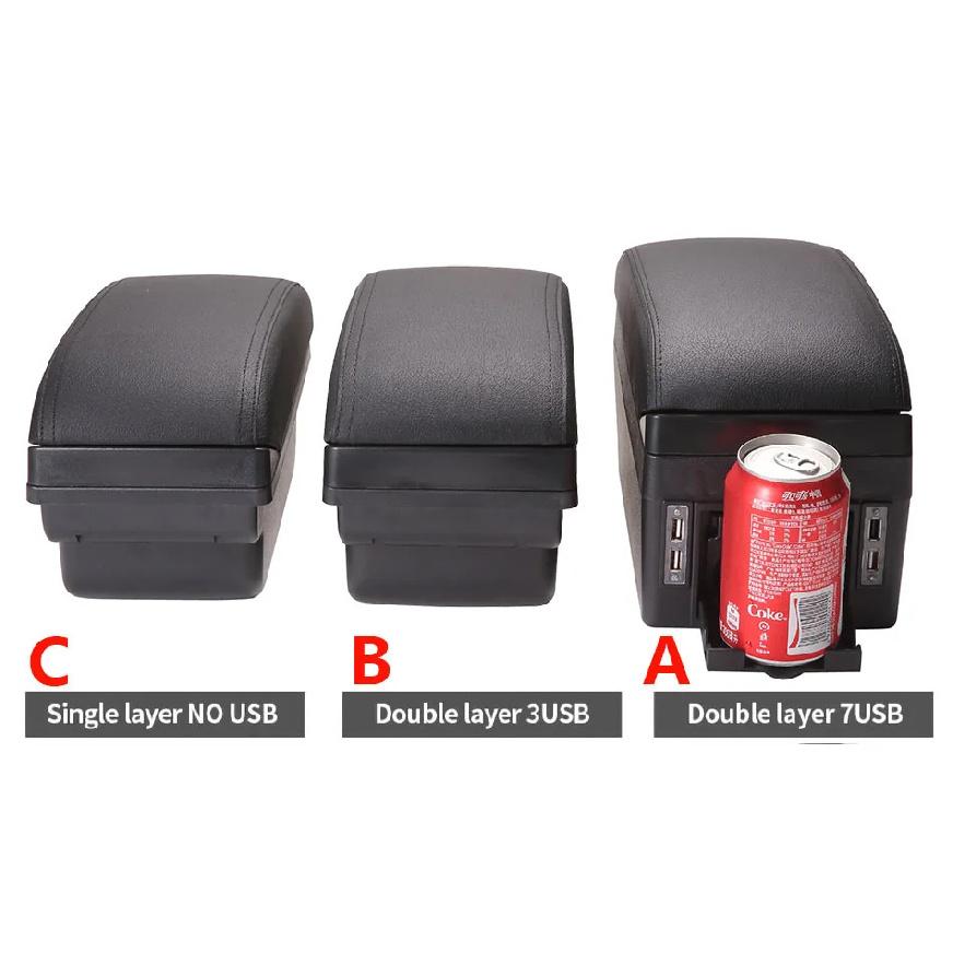 For PEUGEOT 206 Armrest Interior Parts 2017 Car Armrest box Retrofit parts Storage box car accessories Interior