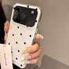 Корейский Ins Чехол для телефона с черными точками на весь экран Для iPhone 17AIR 17 16 15 14 13 12 11 Pro Max 14 15 16 17 Plus Y2K Чехол