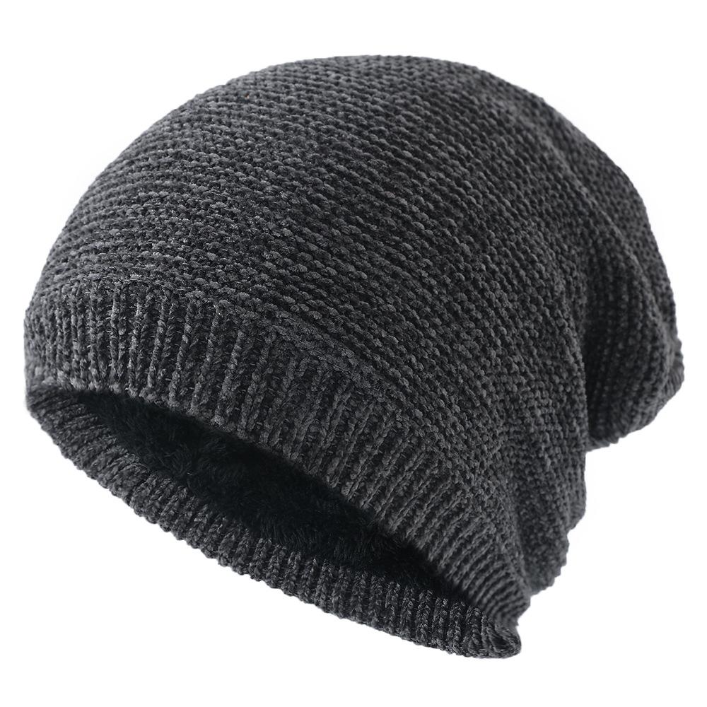 Outdoor New Arrival Winter Chenille Hat With Ear Flaps Warm Woolly Hat For Men And Women Fleecelined Thermal Knitted Beanie