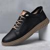 Men's Shoes New All-match Mens Sneaker Autumn Winter Men Casual Shoes Genuine Leather Flats Walking Travel Shoes Male Size 36-49