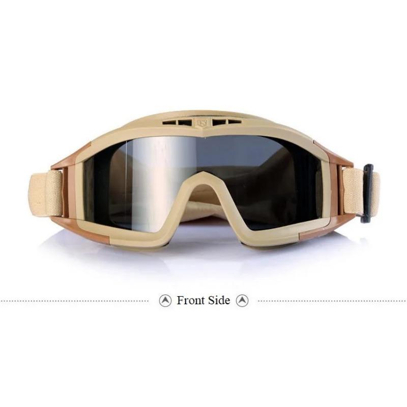 Тактические очки Военные стрелковые солнцезащитные очки Мотоциклетные очки для бездорожья Армейские очки для страйкбола и пейнтбола