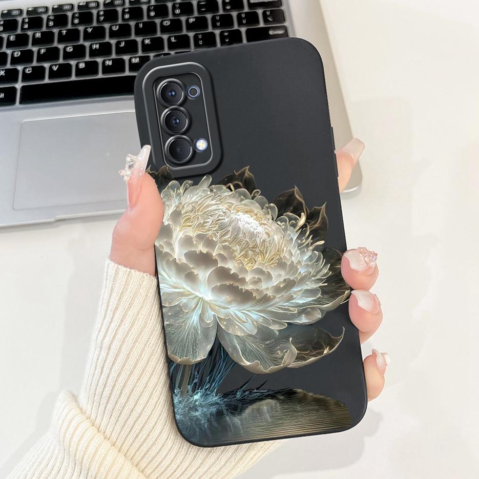 Чехол для Oppo Reno4 Pro 5G CPH2089 Роскошный Покрашенный Конфетный Чехол Мягкий Силиконовый Чехол для Телефона Для Oppo Reno 4 Pro Reno4 4G CPH2113 Сумки