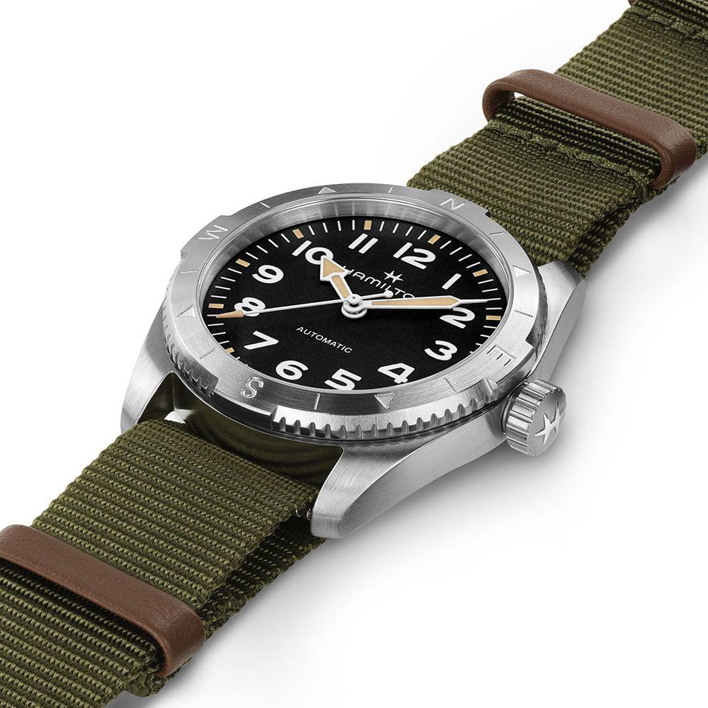 [Hamilton] H70225931 Khaki Field Expedition 37mm Black Dial NATO