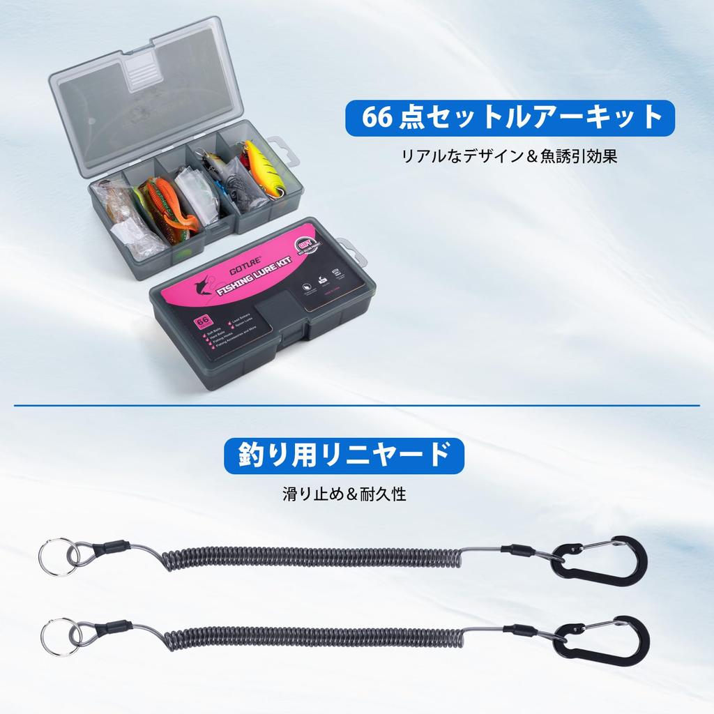 Goture Розовый Компактный Набор Удочек со Спиннинговой Катушкой и Приманкой PE Литьевой Басс Причал Лед Портативный Хранение Лески PE Набор Рыболовных Снасти для Женщин