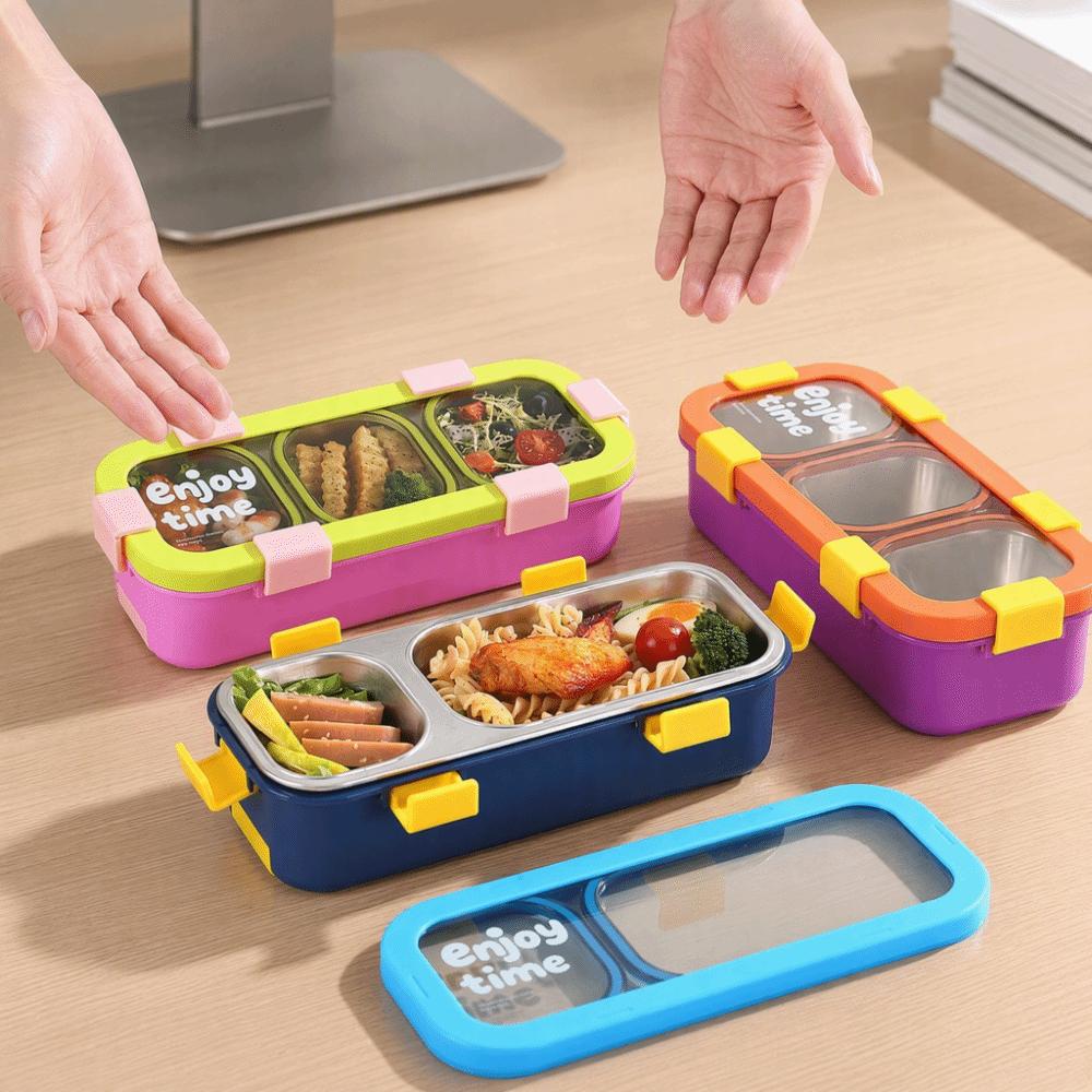 Removable Insulated Lunch Box Eco Friendly Rice Container Meal Container Divided Lunch Box Picnic