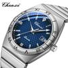 Men's Quartz Watches Fashion Luminous Calendar Stainless Steel Strap Waterproof Business Elegant Male Wristwatch