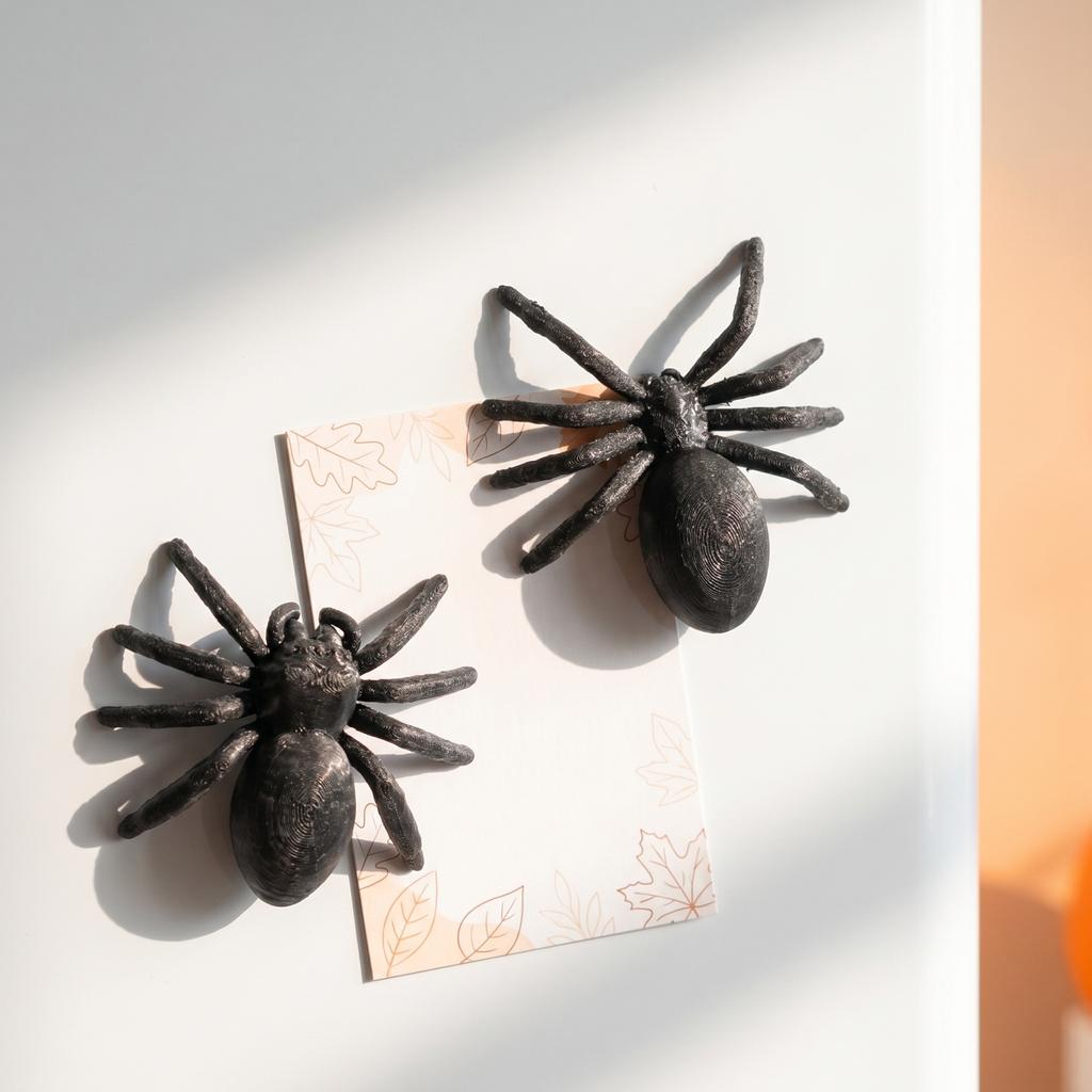 Halloween 3D Black Refrigerator Magnets Set of 4 - Magnetic Fridge Decor