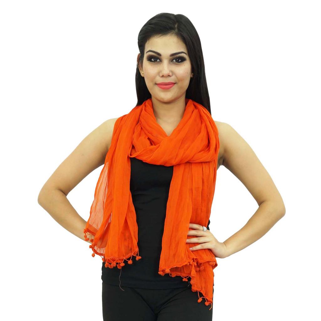 Длинные палантины из индийского чунни из шифоновой смеси Dupatta