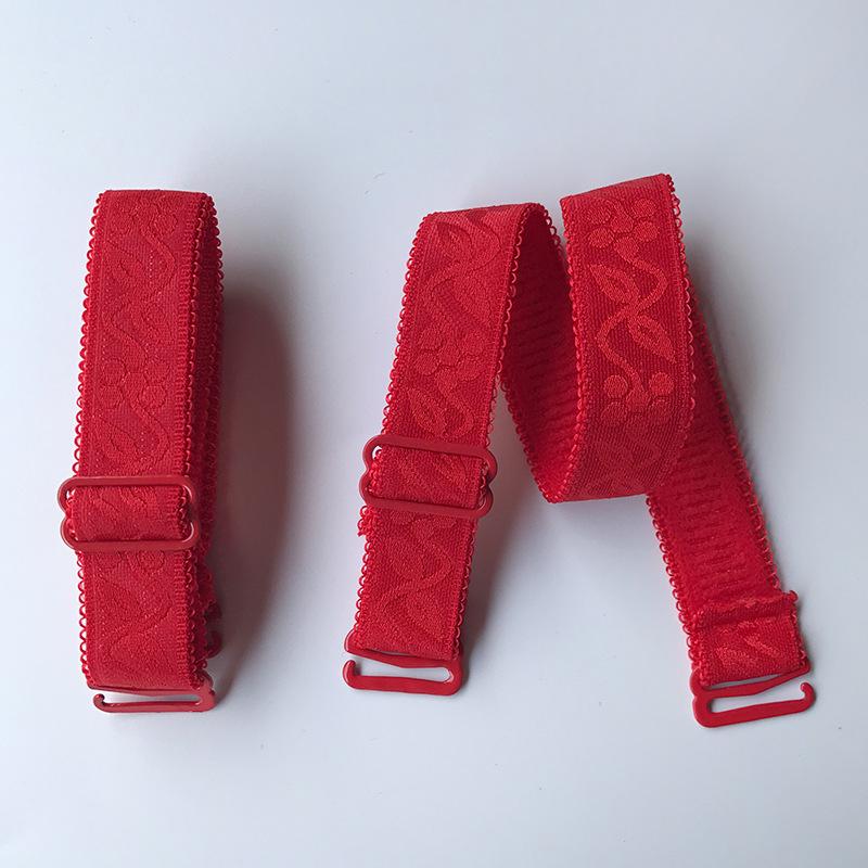 1 Pair 1.8cm Width Women Slip Resistant Bra Straps Women Double Shoulder Elastic Length 30cm Lady Bra Strap Accessories