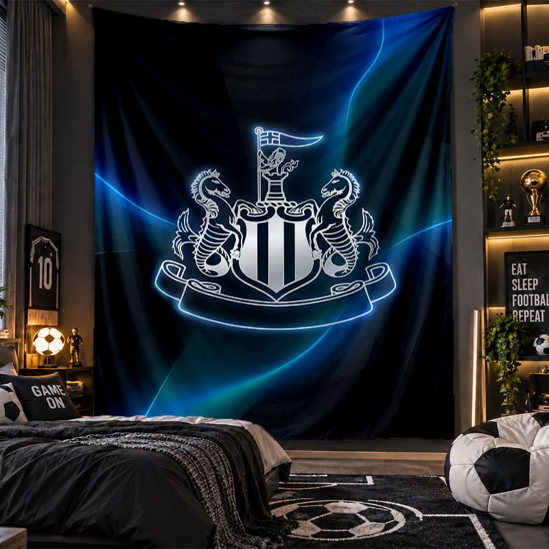 Настенный гобелен с принтом футбольного клуба Newcastle United, тканевый, для гостиной, спальни, домашнего декора