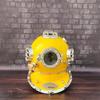Yellow Diving Helmet Scuba Diving Helmet US Navy Mark V Divers Helmet Marine Deep Diving Helmet Home Decorative