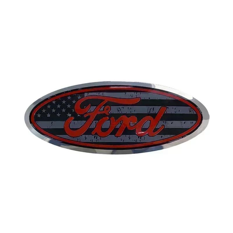 rdxbt6 12.5cm Car Front Grille Trunk Hood Sticker Styling for Ford Focus Mk2 Mk3 Fiesta Mk7 Ranger Mondeo Mk4 S-MAX Kuga Accessories