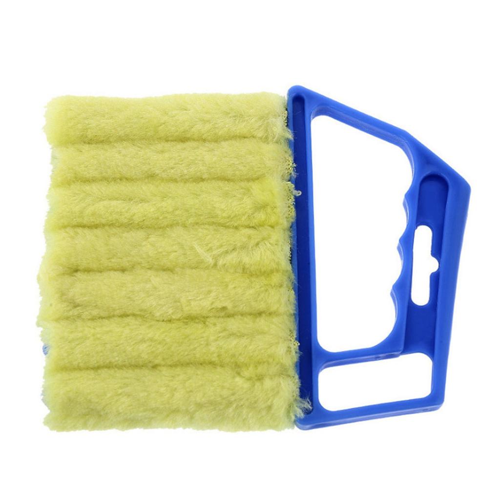 Mini Blinds Cleaner Shutter Multifunctional Household Cleaning Dust Brush for Home Hotel Green