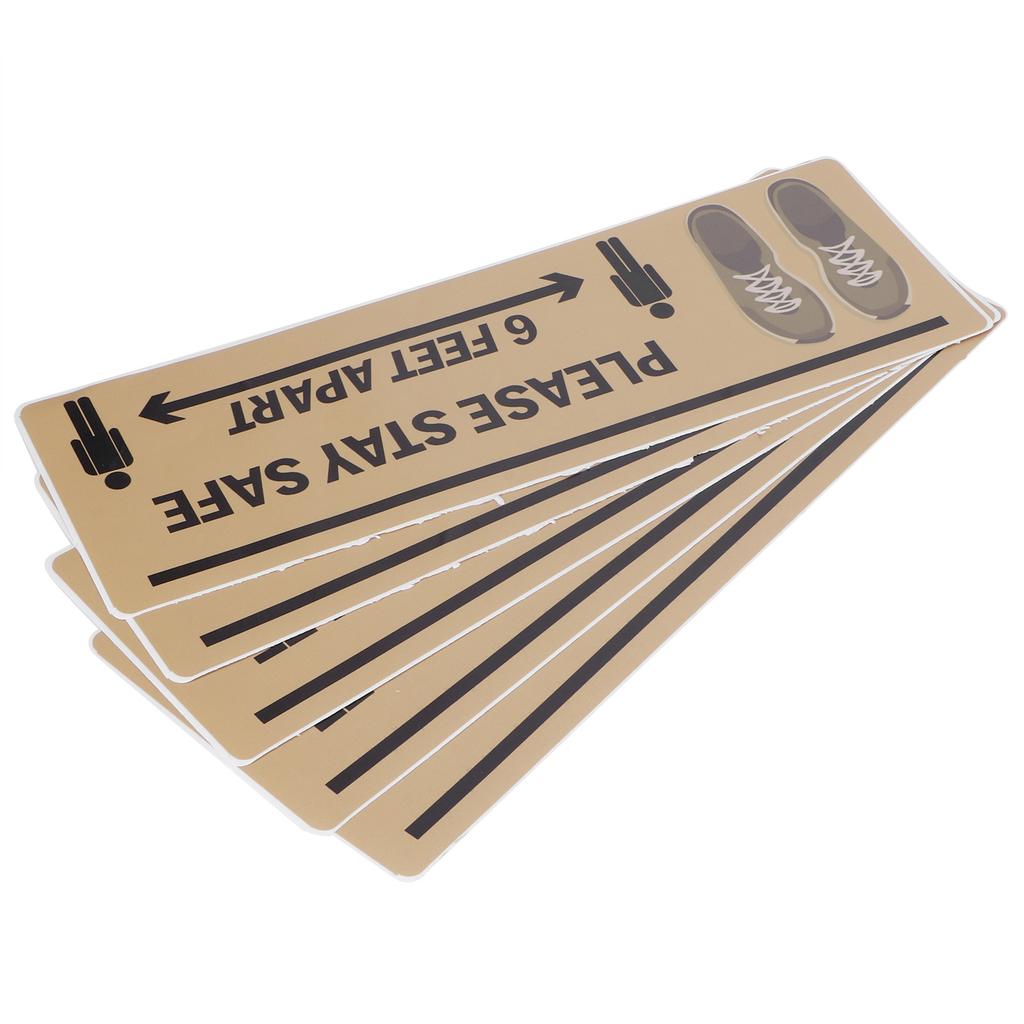 2 комплекта наклейка на пол знак безопасной дистанции маркер предупреждающая наклейка для магазина больницы школы B004