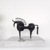 Metal Handicraft Horse Figures Abstraction Horseradish Horse Figurines Artificial Animal Sculpture Bookshelf Decoration Statues