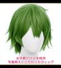 Парик для косплея CaseEden, Премиум Короткий, 30 см, Термостойкий, Темно-зеленый, WIG6189