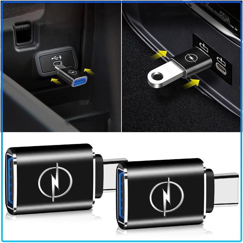 Автомобильный адаптер Type-C на USB 3.0 Автомобильный конвертер Детали интерьера Для Opel Astra C G H Insignia J K Zafira B Corsa Vectra C Corsa C