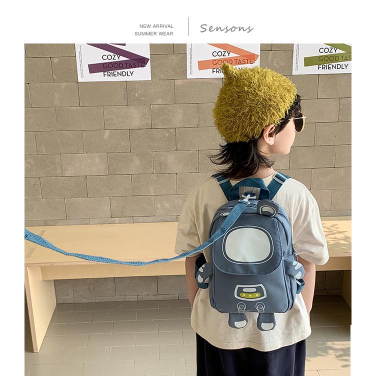 Japanese Style Anti-Lost Astronaut Schoolbag: Cute Kindergarten Backpack for Boys & Girls