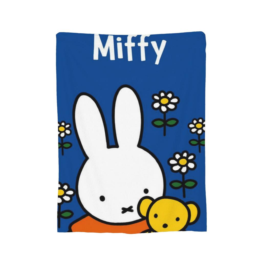 Милый плед-зайчик M-Miffy для дивана Мягкий пушистый плюшевый плед 50x60 дюймов Покрывала разных размеров для всех сезонов