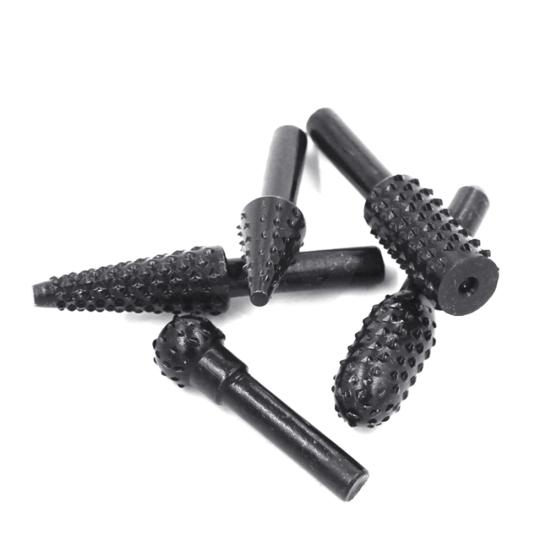 5 шт. 1/4 дюйма, напильники с вращающейся ручкой, рашпиль, заусенцы, шлифовальный столярный инструмент по дереву