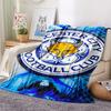 1pc leicester city Print Flannel Blanket, High quality Comfortable for All Seasons, Home Decor, Warmth and Comfort, Perfect for Christmas Gifts70