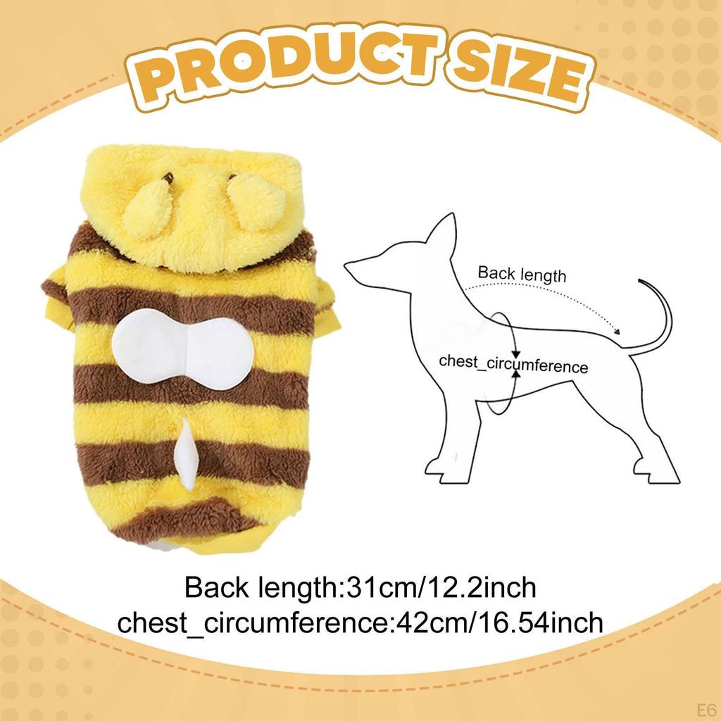 Dog Hoodie Sweatshirt Cosplay Sweater Breathable Clothing Clothes Winter Coat for Celebration