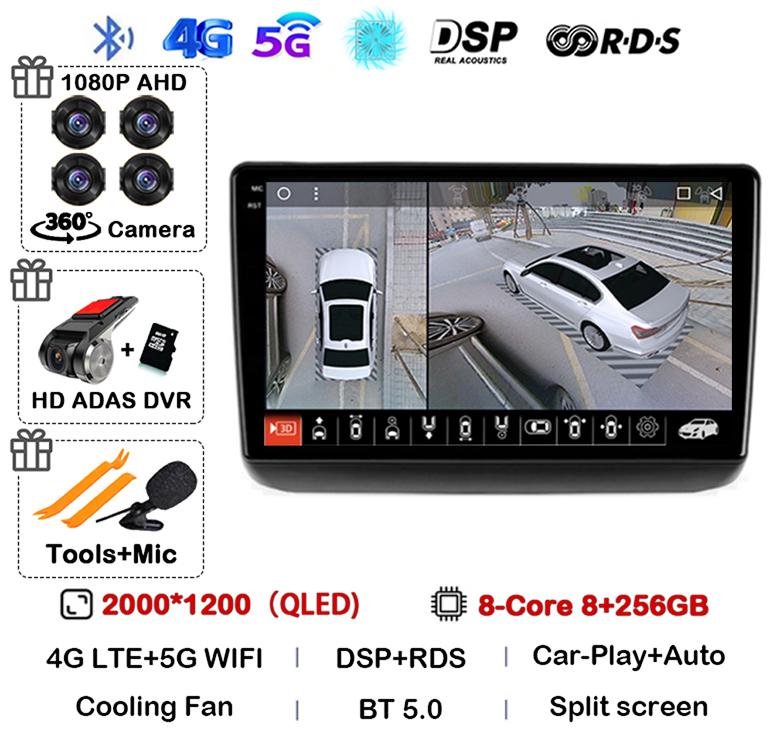 Android 14 Auto Carplay WIFI+4G для Jeep Grand Cherokee WK2 2013 - 2020 Автомобильное радио GPS навигация Мультимедиа Видеоплеер Стерео