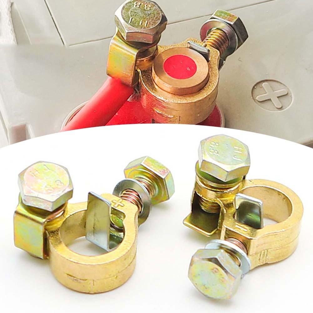 Упрощенная установка Пара латунных клемм аккумулятора, разработанных для грузовиков