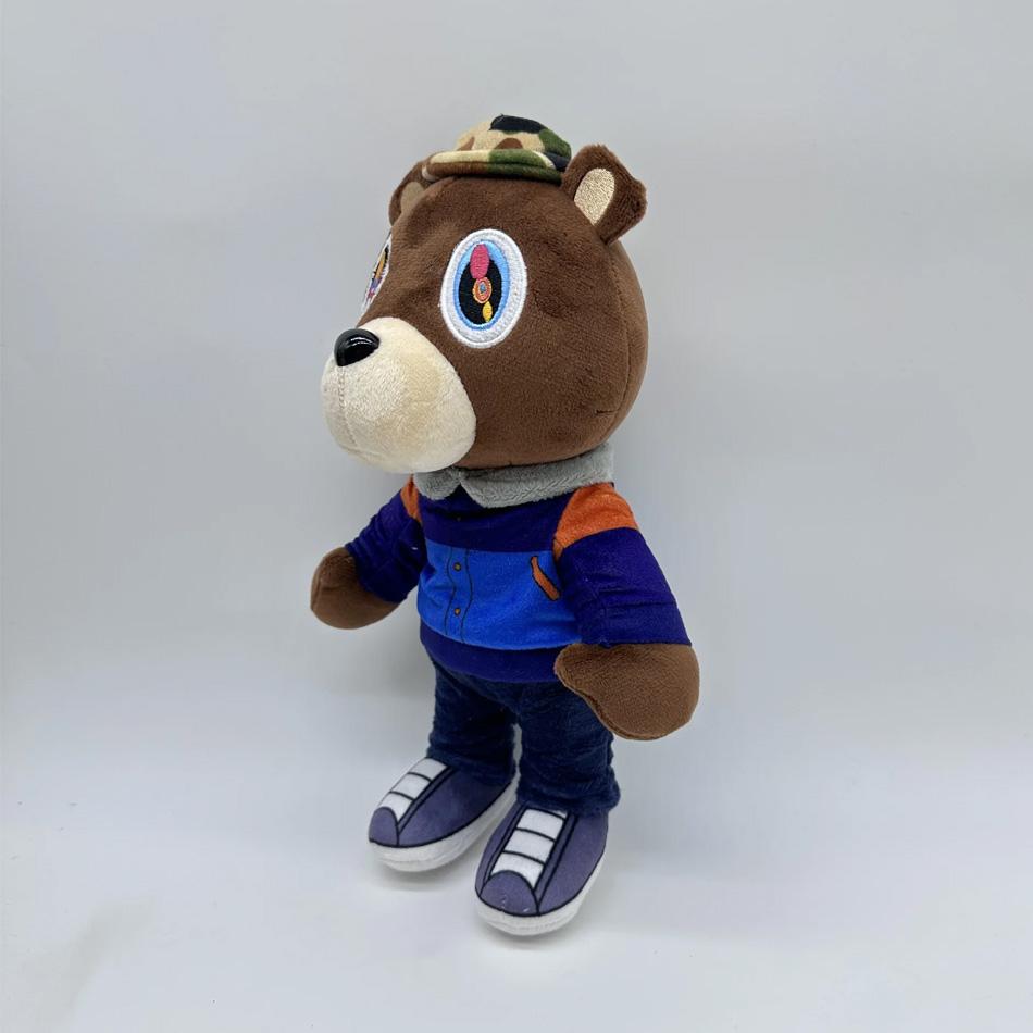 Kawaii Kanye Dropout Bear Teddy Bear Плюшевые игрушки Kanye West Graduation Soft Stuffed Home Room Decor Gift Birthday