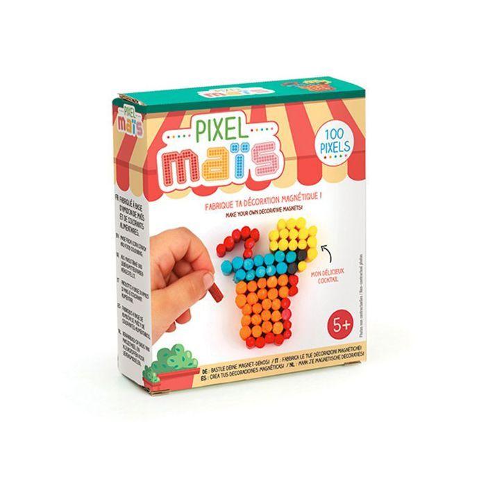 Pixel Corn Junk Food Magnet - Cocktail