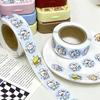500 шт./рулон милые круглые наклейки-печати рулоны наклейки граффити наклейки для багажа игрушки