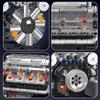 Mould King 10088 Сборка строительных блоков двигателя V8 Технический набор автомобильных кирпичей Образовательные игрушки Двигатель автомобиля Подарок на Рождество для детей