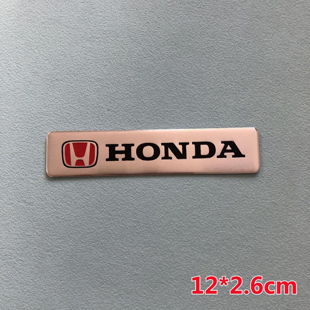 AAALZ1 Aluminum Car Body Fender Trunk Decal Badge for Honda Civic FIT Accord CRV CRZ CRX HRV Odyssey City B-Series D-Series H-Series Rs