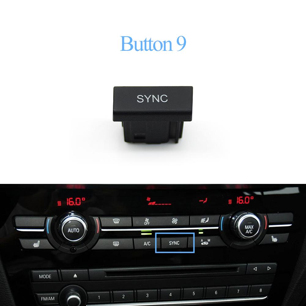 Dashboard AC Button Air Conditioning Venlitation Temperature Control Cap Repair Kit For BMW X3 F25 2014-2017 X4 F26 2013-2018