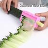 Cucumber Slicer & Peeler - Large Green Styling Tool for Kitchen & Facials