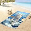 Majestic polar bear stride Print beach towel, quick drying, suitable for travel, outdoor sports, jogging, the beach and swimming, gift