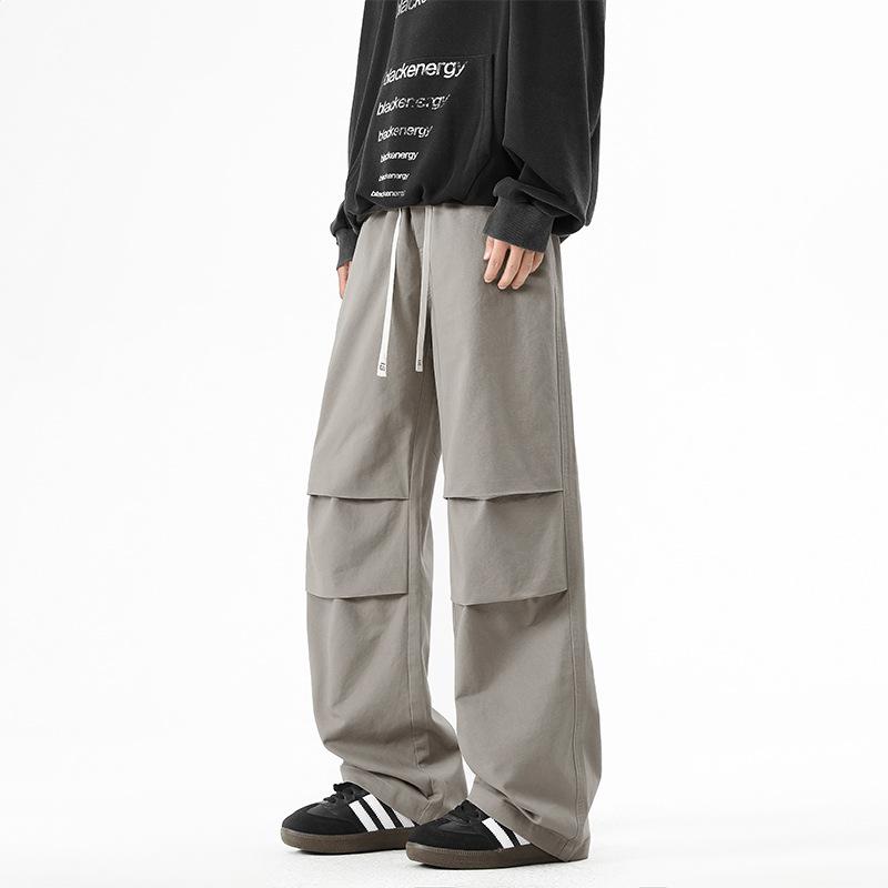 Мужские прямые свободные брюки весна-осень-лето новые американские повседневные брюки мужские уличные широкие рабочие брюки