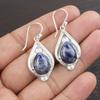 Sodalite Handmade Gemstone Earrings, 925 Solid Sterling Silver Earrings Antique Jewelry, Earrings For Engagement Gift